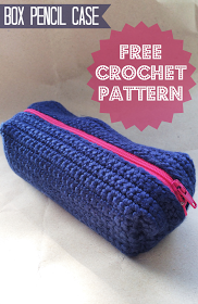 how to crochet box pencil case